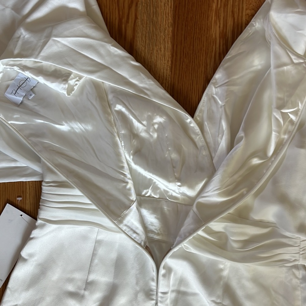 BHLDN x Theia Kenneth White Bridal Jumpsuit - Picture 15 of 16
